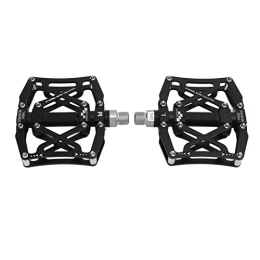 Jiawu Spares Jiawu Mountain Bike Pedals, Rust Proof Aluminum Hollow Anodic Oxidation Bicycle Pedals CNC Machining For 9 / 16 Inch Spindle