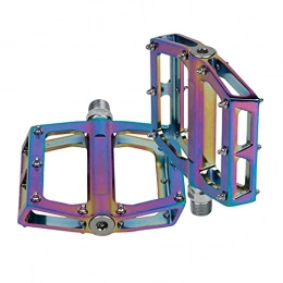JINSP Mountain Bike Pedal JINSP Bicycle pedals, A pair of bicycle pedals, mountain bike universal accessories, aluminum pedals, colorful road bicycle pedals.