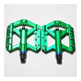 JINSUO Spares JINSUO Moonlight Star Bike Pedals -NEW polishing DU / Bearings Bicycle Pedal Anti-slip Ultralight MTB Mountain Bike Pedal Sealed Bearing Pedals Bicycle Accessories (Color : Green)