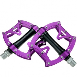 JKGHK Spares JKGHK Bike Pedal with 4 Specifications of Aluminum Alloy Pedals Are Stable and Firm, Suitable for Mountain Bikes and Road Bikes, Purple