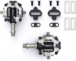 JOROTO Spares JOROTO SPD Pedals 9 / 16″MTB Bike Clip in Pedals SPD Cleats Included Suitable for Spin Bike Exercise Bike Indoor Bike