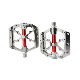 Jorzer Spares Jorzer Aluminum Alloy Bicycle Pedals Mountain Road Bikes Platform Pedals Ultral Sealed Bearings Non-Slip Cycling Pedals - Silver