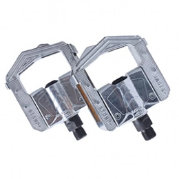 JQDMBH Mountain Bike Pedal JQDMBH Bike Pedals Folding Bicycle Pedals Mountain Bike Padel Aluminum Folded Bicycle Parts (Color : F265 Silver Aluminum)