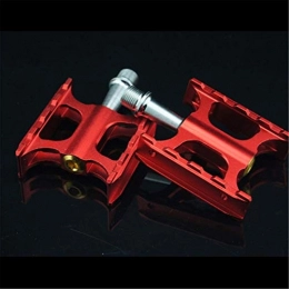 Jtoony Spares Jtoony Bicycle Pedals Aluminum Alloy Bicycle Bearing Pedals With Anti Skid Peg Bike Pedals (Size:76 * 67 * 23mm; Color:Red)