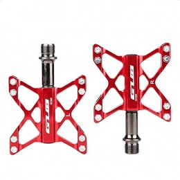 JTXQSI Mountain Bike Pedal JTXQSI Bicycle Pedals, Aluminum Alloy Bicycle Pedals Are Used For Mountain Bike Anti-skid Bicycle Pedals, Bearing Flat Platform Anti-skid Bicycle Pedals (Color : GC 009 Black)