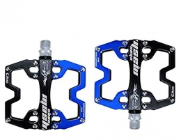 JTXQSI Mountain Bike Pedal JTXQSI Bicycle Pedals, Aluminum Alloy Ultralight Bicycles Pedal Mountain Bike Scooters (Color : Black and blue)