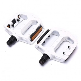 JTXQSI Spares JTXQSI Bicycle Pedals, Bicycle Pedals, Mountain Bike Aluminum Pedals, Flat Pedals For Riding, Bicycle Pedals (Color : White)