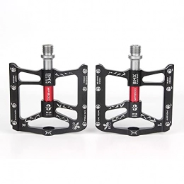 JTXQSI Spares JTXQSI Bicycle Pedals, Bicycle Pedals, Sealed Bearing Bicycle Pedals, Aluminum Alloy Non-slip Road Mountain Bike Pedals (Color : Black)