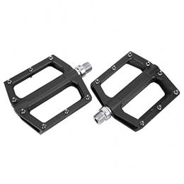 JYLSYMJa Spares JYLSYMJa 2pcs Mountain Bike Pedals, Lightweight Platform Flat Pedals Sealed Bearing Pedals Non‑Slip Aluminum Alloy Bicycle Platform Flat Pedals, Strong and Durable(Red)