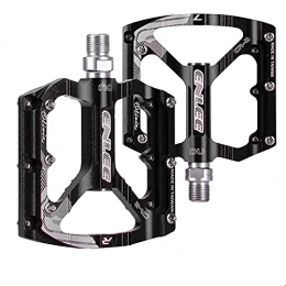 JZTOL Mountain Bike Pedal JZTOL Bicycle Pedal Mountain Bike Pedals, Ultralight Aluminum Alloy With 3 Sealed Lighter, Non-slip Trekking Pedals With Axle Diameter 9 / 16 Inch (Color : Black)