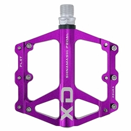 KaAfaL Spares KaAfaL Bicycle, Mountain Cycling Bike Aluminum Anti-Slip Durable Sealed Bearing Axle for Mountain Bike Road Bicycle pedal (Color : Purple)