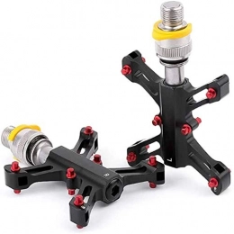 kaige Spares kaige Mountain Bike Pedal - with Quick Disassemble and Dustproof Waterproof Design, Sturdy and Lightweight Bicycle Pedals Wide Platform MTB Pedals, 9 / 16-inch CrMo Axle WKY