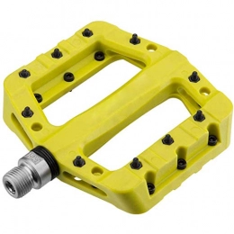 kaige Mountain Bike Pedal kaige MTB Pedals Mountain Bike Pedals Lightweight Nylon Fiber Bicycle Platform Pedals for BMX MTB 9 / 16" WKY (Color : Yellow)