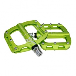 KANGJIABAOBAO Spares KANGJIABAOBAO Bicycle Pedal Outdoor Fashion Mountain Bike Pedals 1 Pair Aluminum Alloy Antiskid Durable Bike Pedals Surface For Road BMX MTB Bike 7 Colors (SMS-0.1 MAX) Bike Pedals, (Color : Green)