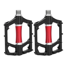 Keenso Mountain Bike Pedal Keenso 1 Pair Aluminium Alloy Bicycle Pedals Widen High Speed Bearing MTB Bike Pedals Mountain Bike Pedal Replacement with Anti‑slip Foot Nails Bicycles and Spare Parts