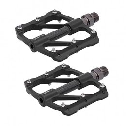 Keenso Mountain Bike Pedal Keenso 1 Pair Anti‑slip MTB Bike Pedals Mountain Bike 3 Bearing Pedals Anti-skid Bicycle Pedals with Anti‑Slip Nails Cycling Accessories(black)