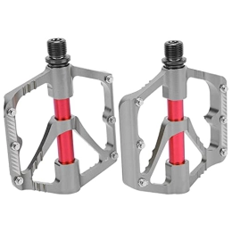 Keenso Mountain Bike Pedal Keenso Bike Pedal with 3 Bearing, Mountain Bicycle Aluminum Alloy Pedal (Titanio) Bicycles and Spare Parts