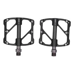 Keenso Mountain Bike Pedal Keenso Mountain Bike Pedals, 1 Pair Anti‑slip MTB Bike Pedals Mountain Bike 3 Bearing Pedals Cycling Platform Anti-skid Bicycle Pedals with Anti‑Slip Nails(black) Bicycles and Spare Parts