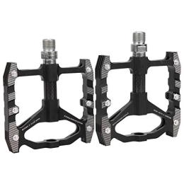 Keenso Spares Keenso Mountain Bike Pedals, Carbon Fiber Aluminum Alloy Bearing Platform Mountain Bike Pedals Anti‑skid Bicycle Pedals Replacement Cycling Accessory Bicycles and Spare Parts