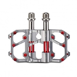 Kehuitong Mountain Bike Pedal KEHUITONG Bicycle Pedal, Mountain Bike Bearing Three Palin Pedal Titanium Aluminum Pedal Pedals Pedal Riding Equipment Mountain Bike Pedals Palin Bearing Universal Road Bicycle Accessories High Qualit