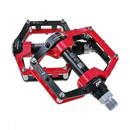 KJRJKX Mountain Bike Pedal KJRJKX Bicycle Pedal, Bike Pedals MTB BMX Sealed Bearing Bicycle CNC Magnesium Alloy Road Mountain SPD Cleats Ultralight Bicycle Pedal Parts (Color : Red)