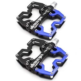 kozyone Spares kozyone Mountain Bike Flat Pedals, Non-Slip Wide Platform Mountain Bike Pedals, Colorful CNC Machined 2DU Bearing Bicycle Pedals, Ultra-Light Aluminum Alloy Flat Bicycle Pedals (1 Pair)
