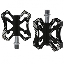KuaiKeSport Spares KuaiKeSport Mtb flat Pedals, Bicycle Pedals Mountain Bike Accessories MTB Road Cycling Durable Aluminum Alloy Sealed CNC Bearings Pedals Outdoor Sports, Non-Slip Bmx Road Bike Pedals, Black