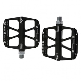 KuaiKeSport Mountain Bike Pedal KuaiKeSport Road Bike Pedals, Mountian Bike Pedals Aluminum Alloy 3 Sealed Bearing Pedals MTB Bicycle Carbon Fiber Big Tread Pedals for Bicycle Parts, Non-Slip Durable Bmx Cycling Pedals, Black