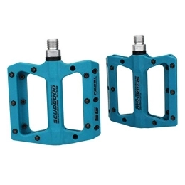 KUNOVO Spares KUNOVO Mountain Bike Pedals Bicycle Pedals Bike Parts Aluminum Alloy Bicycle Pedals Bicycle Pedals With Cleats (Color : Blue, Size : Free size)