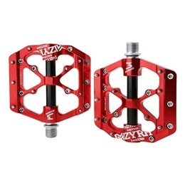 KUNOVO Spares KUNOVO Mountain Bike Pedals Mtb Pedals Mountain Bike Accessories Bike Accessories Bmx Pedals Cycling Accessories Cycle Accessories Road Bike Pedals (Color : Red, Size : Free size)