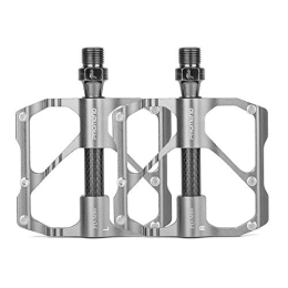 KUNOVO Spares KUNOVO Mountain Bike Pedals Non-Slip Bicycle Pedals Durable Bike Pedals Bicycle Platform Flat Pedals For Mountain Bicycle Mtb Parts Childrens Bike Folding Bike (Color : 86c silver, Size : Free size)