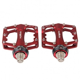Kuqiqi Spares KUQIQI Bike Pedals, Universal Mountain Bicycle Pedals Platform Cycling Ultra Sealed Bearing Aluminum Alloy Flat Pedals 9 / 16", With quick release system The latest style, and durable