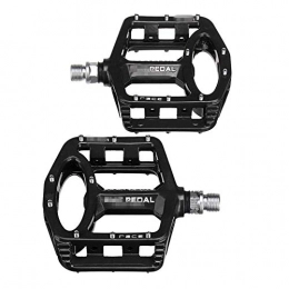 KX-YF Mountain Bike Pedal KX-YF Bicycle Pedal 9 / 16'' Magnesium-alloy Mountain Bike Pedals Flat Sealed Cycling Bicycle Pedals Suitable For Various Bicycles (Size:Onesize; Color:Black)