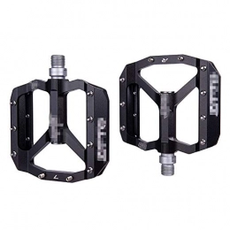 KX-YF Mountain Bike Pedal KX-YF Bicycle Pedal Anti-slip Durable Aluminum Alloy Perlin Bearing 1 Pair Bicycle Pedals Mountain Bike Pedals Bike Accessories Suitable For Various Bicycles (Size:Onesize; Color:Black)