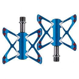 KXDLR Spares KXDLR Bicycle Pedal Mountain Road Bike Aluminum Alloy Pedal Road Bike Bearing Pedal 3 Bearing Bicycle Pedal 9 / 16 Inch, Blue