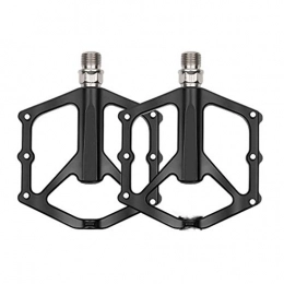 KXDLR Mountain Bike Pedal KXDLR Bike Pedals, Bicycle Flat Platform with Aluminum Alloy Body Spindle Sealed Bearings MTB BMX Cycling Bicycle Pedals (1 Pair, Black)