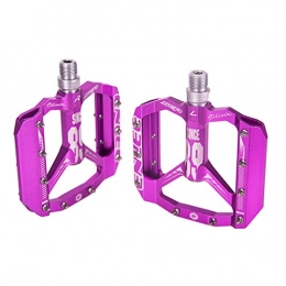 lahomia Spares lahomia 1 Pair Lightweight Bike Pedals High Strength Mountain Pedal Set - Purple, 105x100x15mm