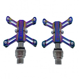 lahomia Mountain Bike Pedal lahomia 9 / 1 Folding Mountain Bearing Quick Release Alloy Bike Pedals - Plated Colored