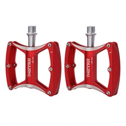lahomia Mountain Bike Pedal lahomia Mountain Road Bike Pedals Aluminum CNC Machined Cycling Sealed Bearing Pedal - Red