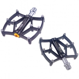 LAIABOR Spares LAIABOR Mountain Bike Pedals, 3 Bearing Composite 9 / 16 Bicycle Pedals High-Strength Non-Slip Surface BMX Bike Flat Pedal, Black