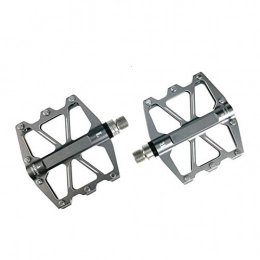 LAIABOR Spares LAIABOR Mountain Bike Pedals CNC Aluminum High-Strength MTB Pedals with 4 Sealed Bearing 9 / 16" Screw Thread for Road BMX MTB, Natural