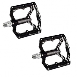 LAIABOR Mountain Bike Pedal LAIABOR Mountain Bike Pedals, Ultra Strong CNC Machined Bearing Anodizing Bicycle Pedals for BMX MTB Road Bicycle, Black