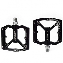 LAIABOR Mountain Bike Pedal LAIABOR MTB Road Bike Bicycle Sealed Bearing Pedals Aluminum Antiskid Durable Bicycle Cycling Pedals, Black