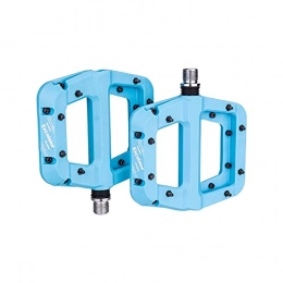 LANCYG Spares LANCYG Bike pedals Bearings Nylon Ultralight Flat Pedal Mountain Road Bike BMX Anti-slip Big Foot Plastic Bicycle Pedals Pedals (Color : Blue)