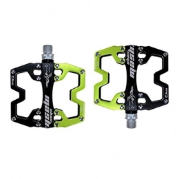 LDDLDG Spares LDDLDG Mountain Bike Pedals, Lightweight Non-slip CNC Machined 9 / 16" Cycling Sealed 3 Bearing Pedals (Color : Green)
