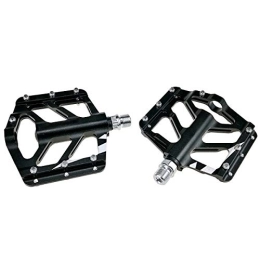 Lesrly-Cycle Spares Lesrly-Cycle Bike Pedals, Ultralight Mountain Bike Pedals, Aluminum Alloy Bicycle Pedals, Suitable for Most 9 / 16 Spindle Bikes, Black