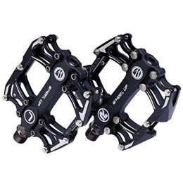 LETTON Mountain Bike Pedal Letton Non-Slip Mountain Bike Pedals Bicycle Platform Pedals, Anti-Skid Nodes, CNC-Machined High strength 6061 Aluminum Alloy Body, Standard 9 / 16" CrMo Steel Spindle, 2 Sealed Bearings, for BMX MTB