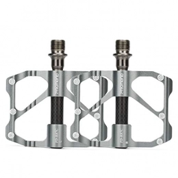 LFTYV Spares LFTYV Road Bike Platform Pedals, 9 / 16 Inch Wide Plus Aluminium Alloy Flat Cycling Pedals with Metal Texture Sealed Bearing Axle for Road BMX Accessories Bicycles, C