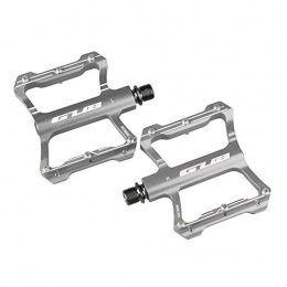 LIANYG Spares LIANYG Bicycle Pedals Aluminum Alloy Mountain Bike MTB Pedals Road Cycling DU Sealed Bearing Bicycle Pedals UltraLight Bike Pedal Parts 155 (Color : 08 Silver)