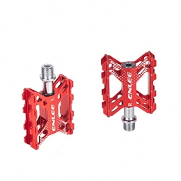LIANYG Spares LIANYG Bicycle Pedals Bike Pedals Aluminum Alloy Ultralight Bearing Pedal For Folding Bike Mountain Bike 155 (Color : Red)